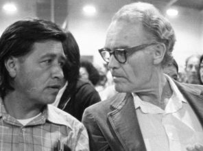Photo shows Cesar Chavez and Fred Ross Sr.